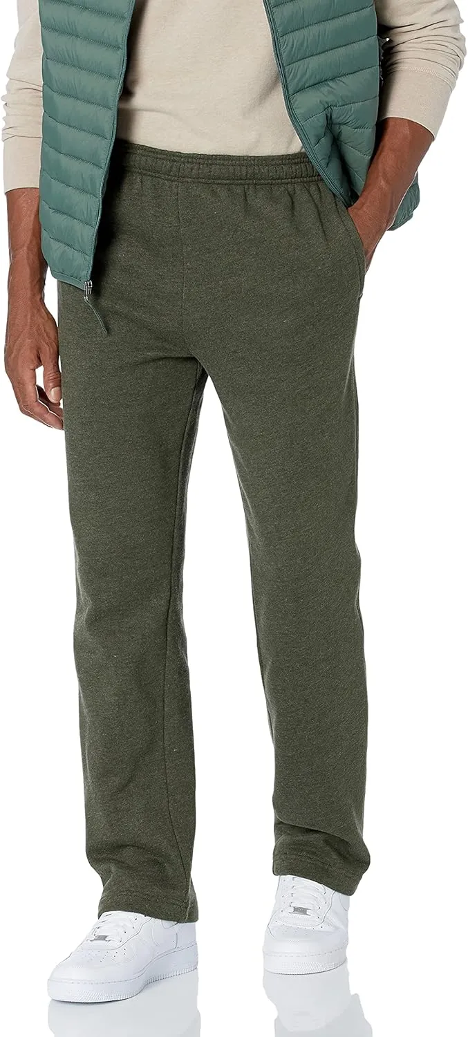 Amazon Essentials Men's Fleece Open Bottom Sweatpant (Available in Big & Tall)