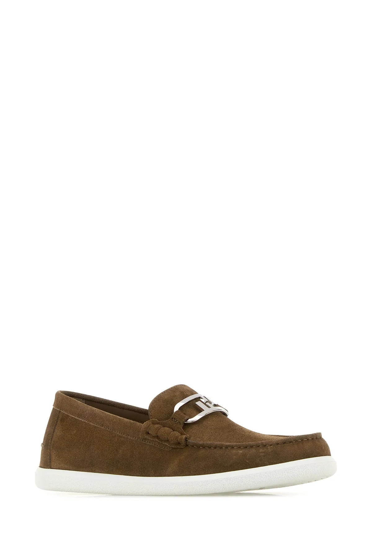 Brown suede O'Lock Light loafers 