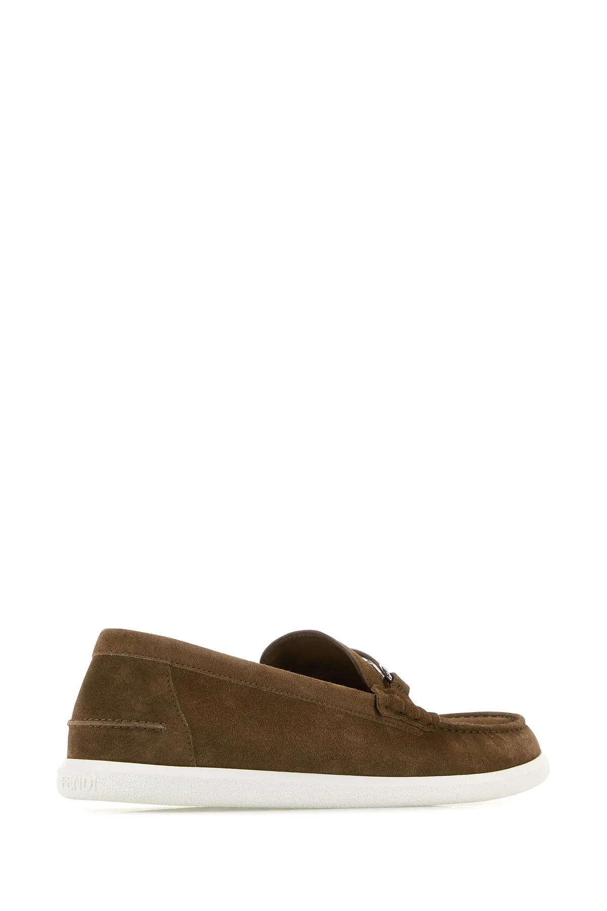 Brown suede O'Lock Light loafers 