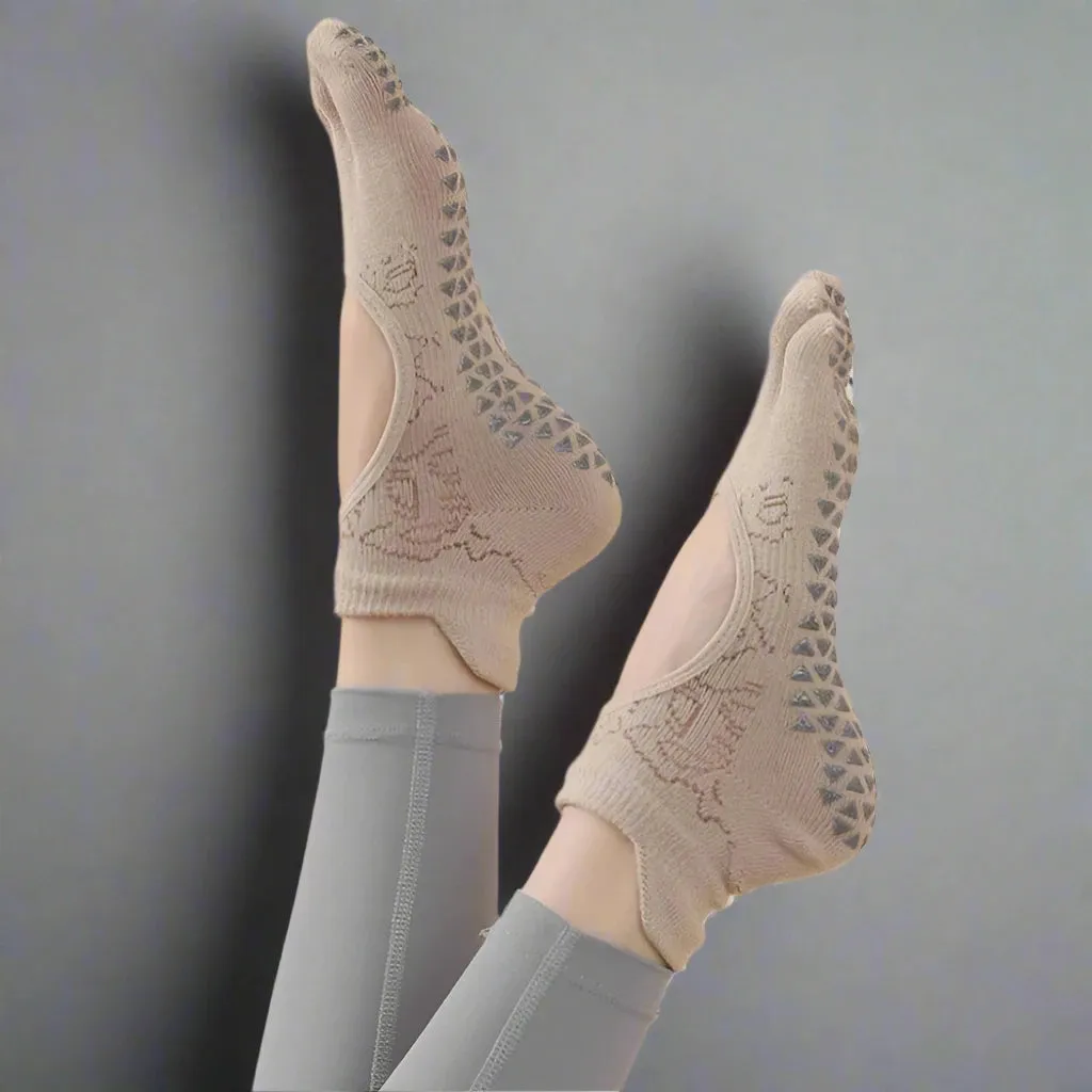 CoralBreezeWomen's Yoga & Pilates Grip Socks