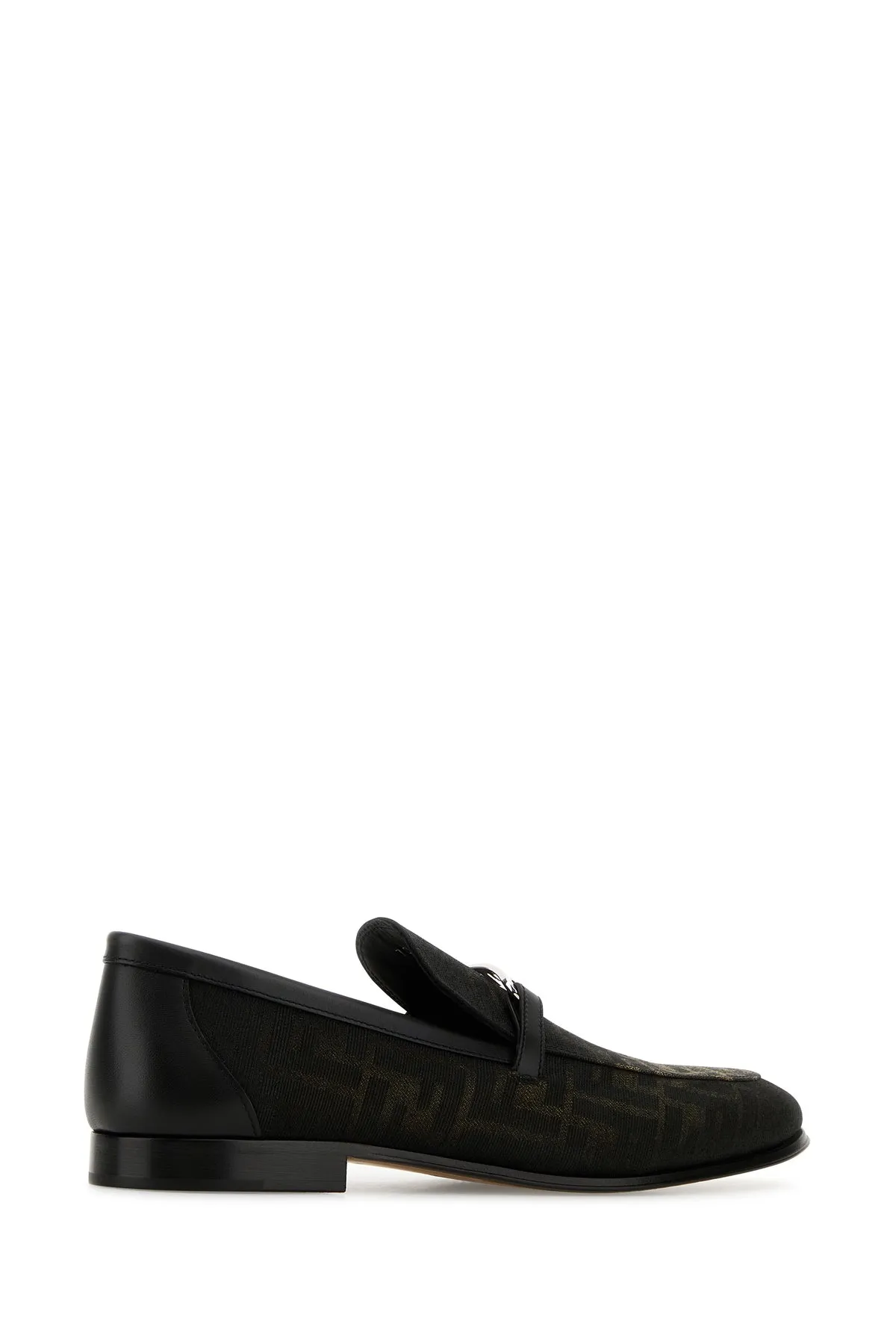 Embroidered jacquard Fendi O'Lock loafers