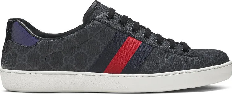 Gucci Ace GG Supreme Black Gray Sneakers