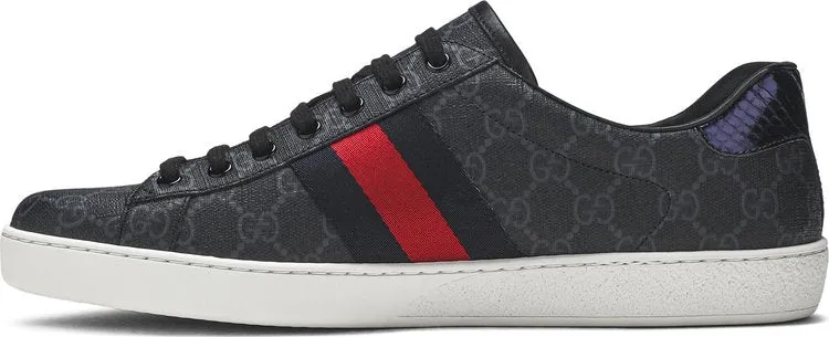 Gucci Ace GG Supreme Black Gray Sneakers