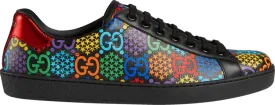 Gucci Ace GG Supreme Low Psychedelic Sneakers - Black