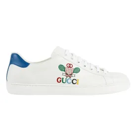 Gucci Ace Sneakers Tennis Men's Shoes White Tennis Sewed Calf-Skin Leather Casual