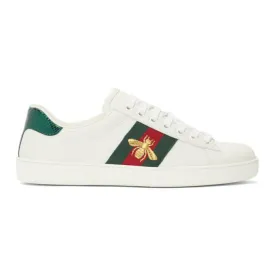 Gucci White Bee New Ace Sneakers