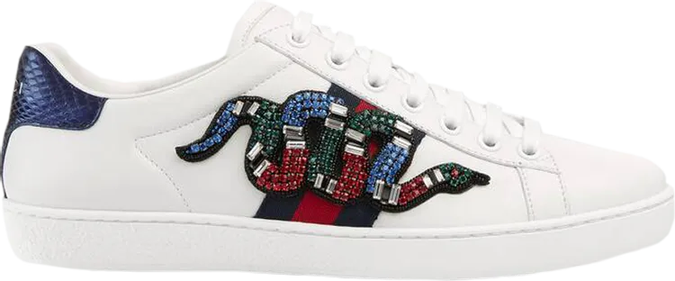 Gucci Wmns Ace Kingsnake sneakers, white