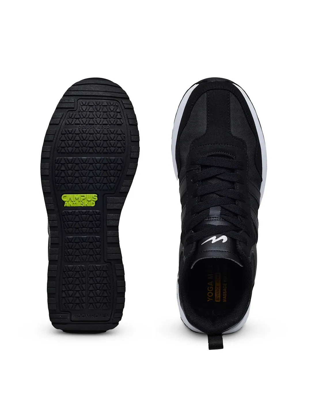 HINGE Black Men's Sneakers
