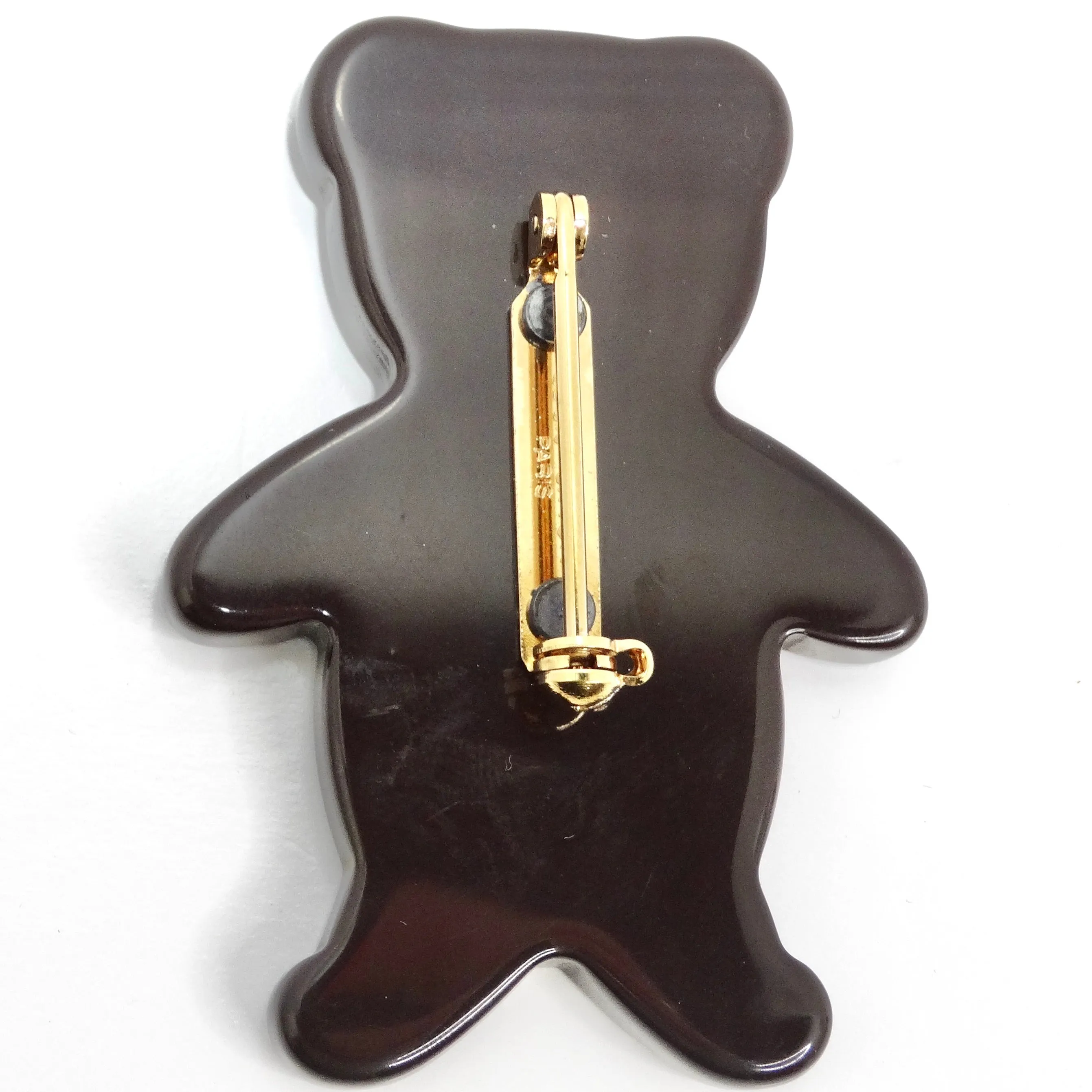 Louis Vuitton Monogram Teddy Bear Brooch