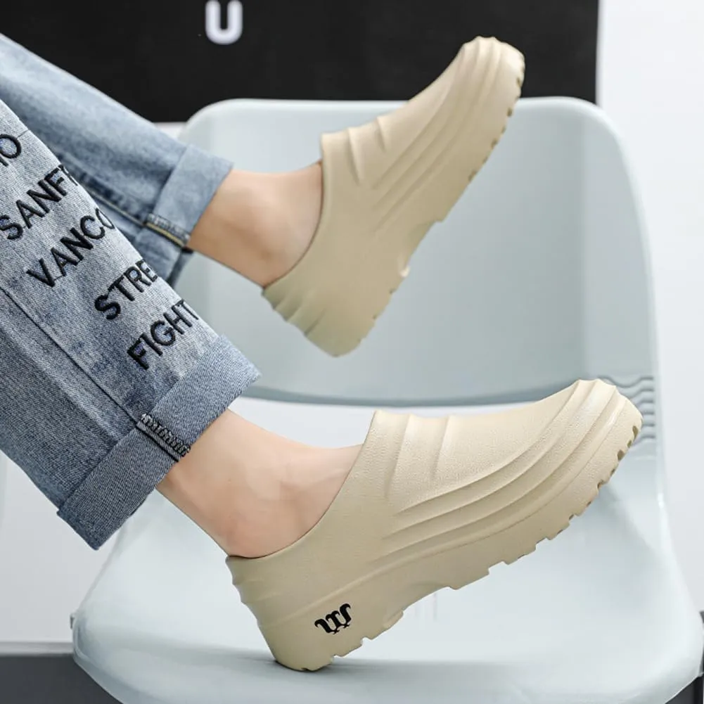 Mens Chef Work Shoes, Non Slip Oil Resistant Clogs Work Shoes, Kitchen Waterproof Nursing Safety Shoes