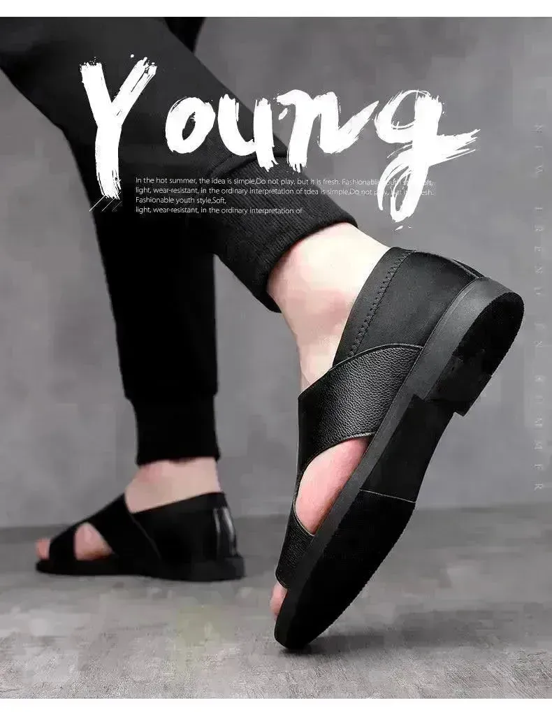 Men's Sandals Summer Men's Casual Soft Bottom Non-slip Wear-resistant And Deodorant Beach