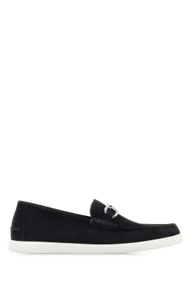 Midnight blue suede O'Lock Light loafers