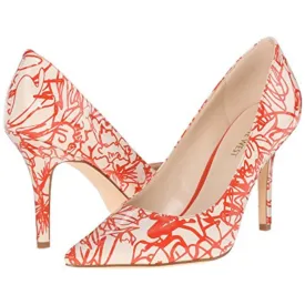 Nine West Women's Jackpot Off White Red Patent Pumps