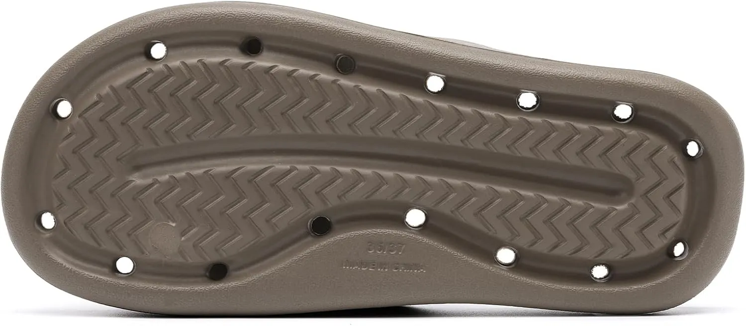 Shower Shoes for Women and Men Massage Slide Sandals Soft Cushioned Anti-Slip Pool Slides Comfort Quick Drying with Drain Holes Bathroom Slippers