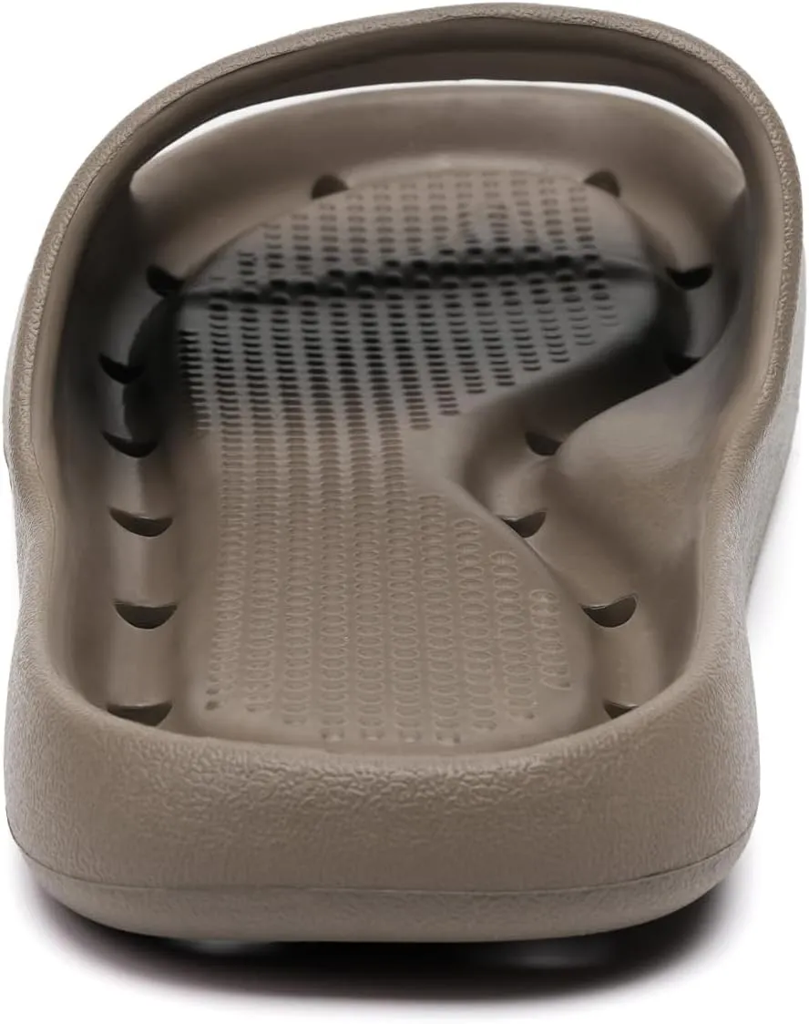 Shower Shoes for Women and Men Massage Slide Sandals Soft Cushioned Anti-Slip Pool Slides Comfort Quick Drying with Drain Holes Bathroom Slippers
