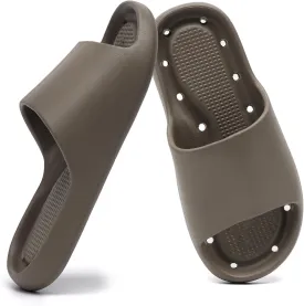Shower Shoes for Women and Men Massage Slide Sandals Soft Cushioned Anti-Slip Pool Slides Comfort Quick Drying with Drain Holes Bathroom Slippers