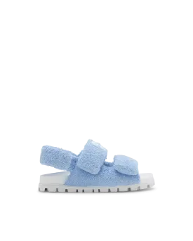 Terry Cloth Doublestrap Sandals