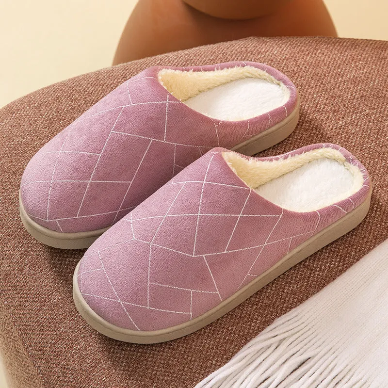 Wholesale Plush Non-slip Winter Slippers
