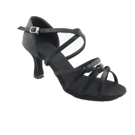 Women's Suede 2.7" Heel Peep Toe Dance Party Shoes